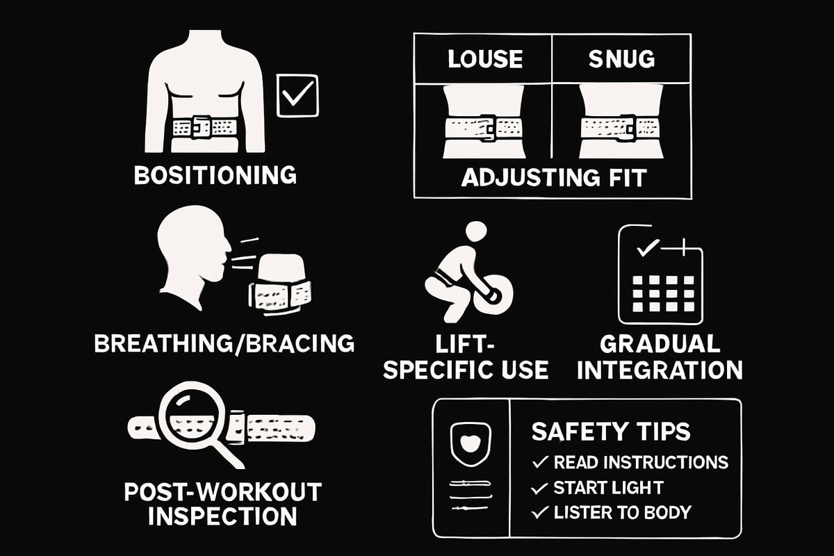 Step-by-Step Guide: Using Your Leather Weight Training Belt Safely