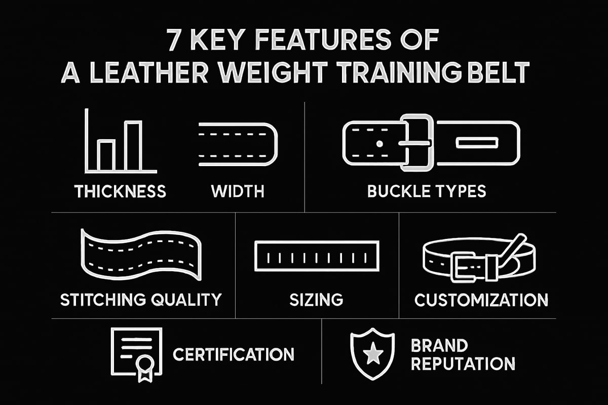 Key Features to Look for in a Leather Weight Training Belt