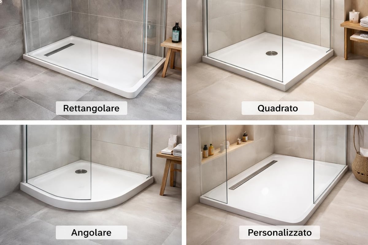 Configurazioni di piatti doccia