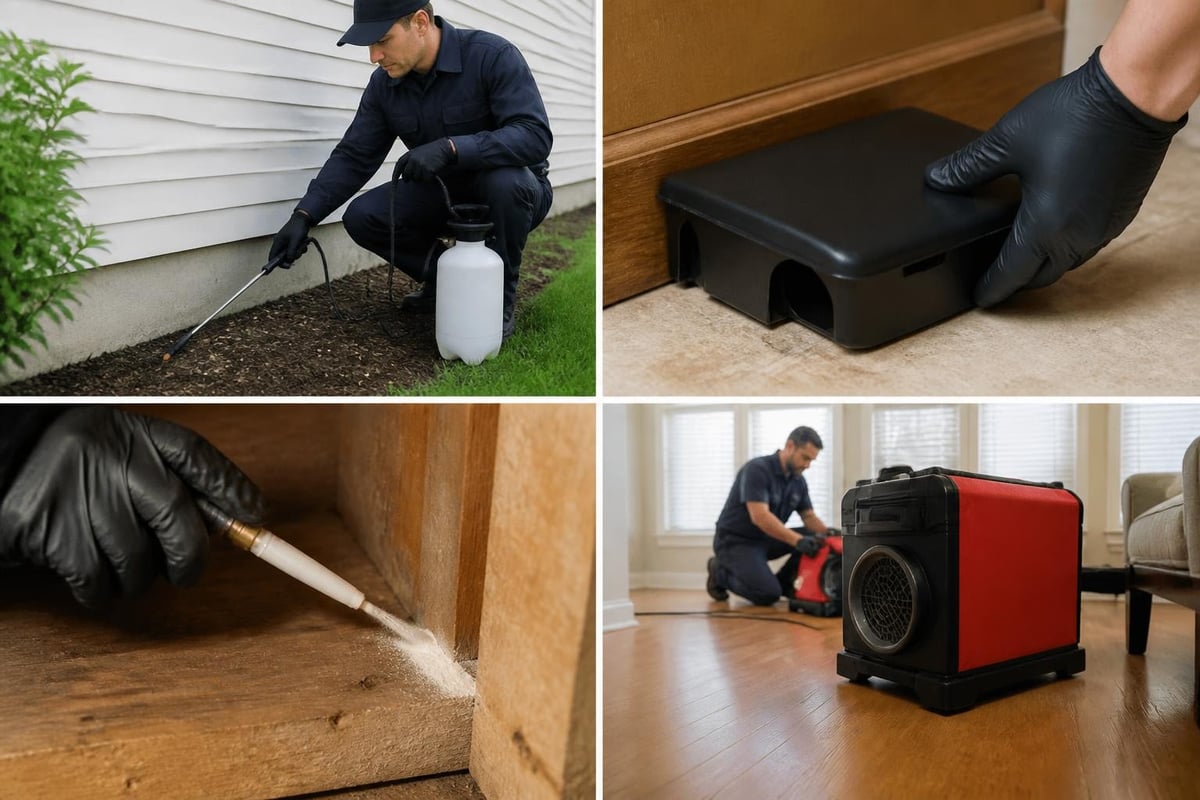 Bug service treatment methods