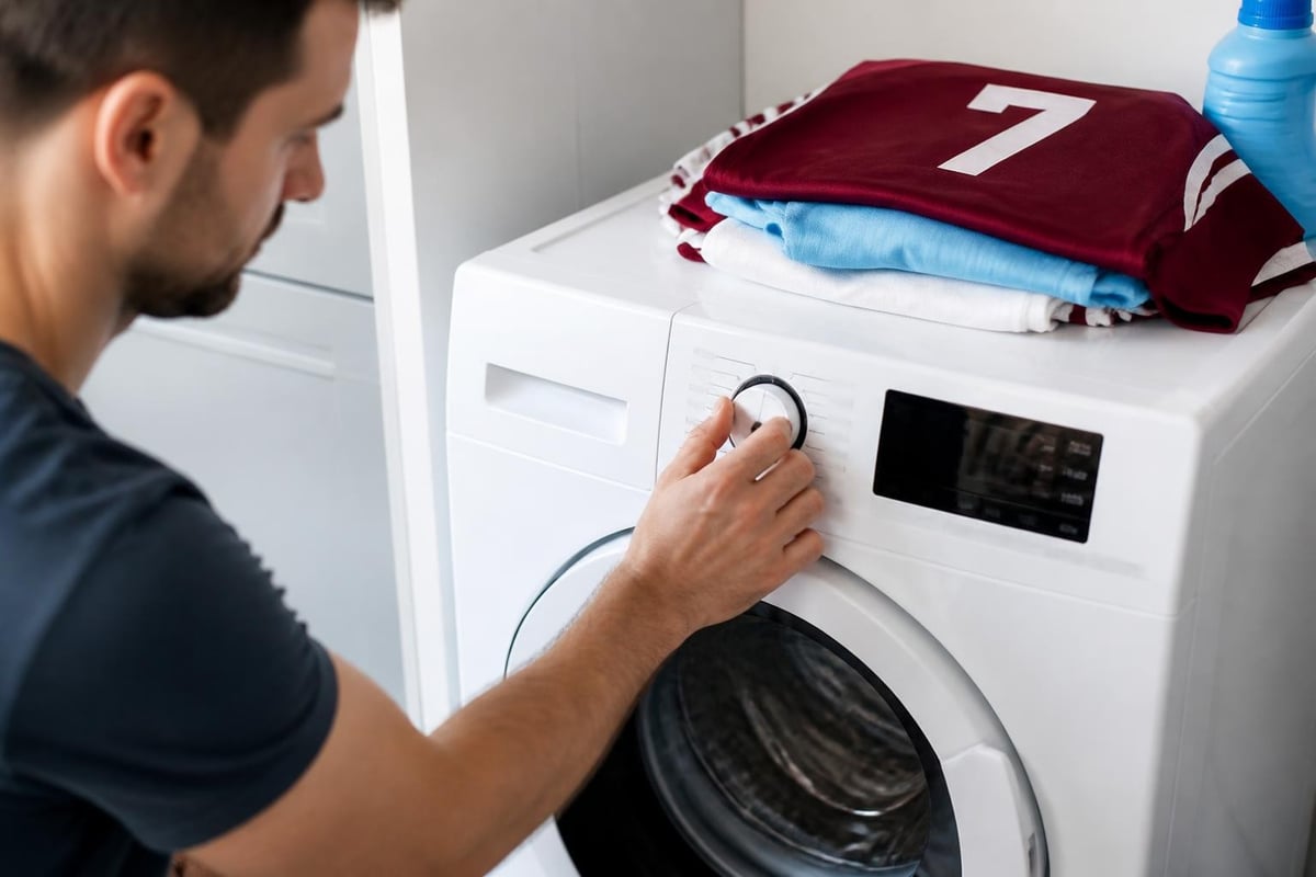 Jersey washing cycle selection