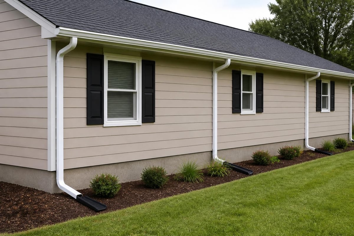 Downspout placement strategy