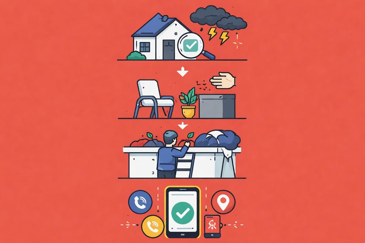 Pre-storm roof preparation steps