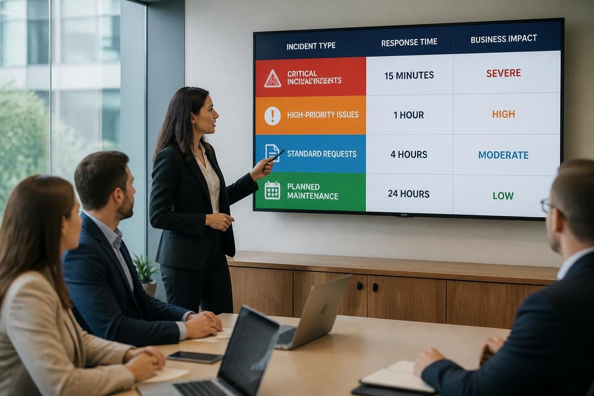 Managed IT service tiers
