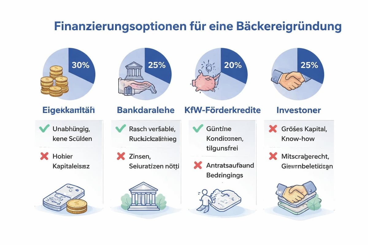 Finanzierungsquellen für Bäckereien