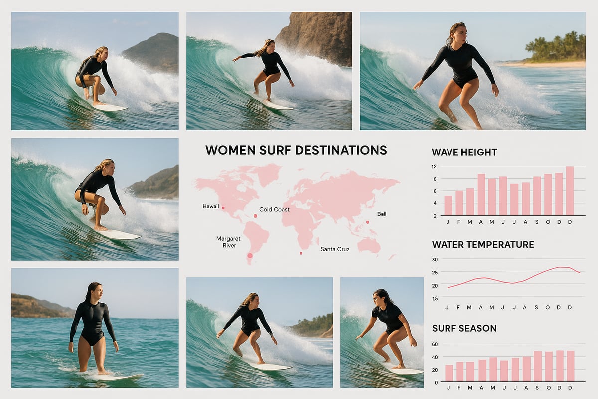 9 Traumhafte Women Surf Destinations für 2025