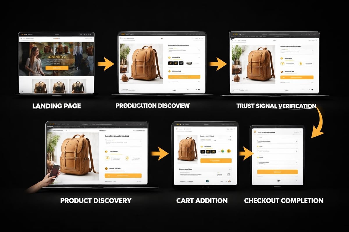 Website ecommerce customer journey