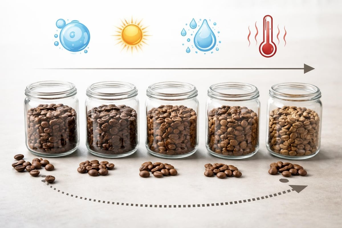 Facteurs conservation café grains