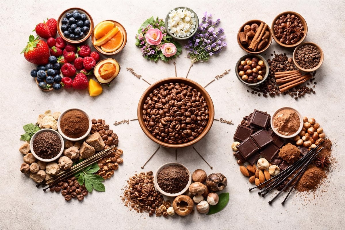 Roue aromatique café