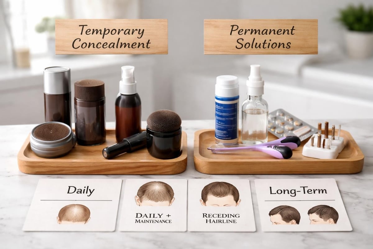 Hair loss cover up comparison