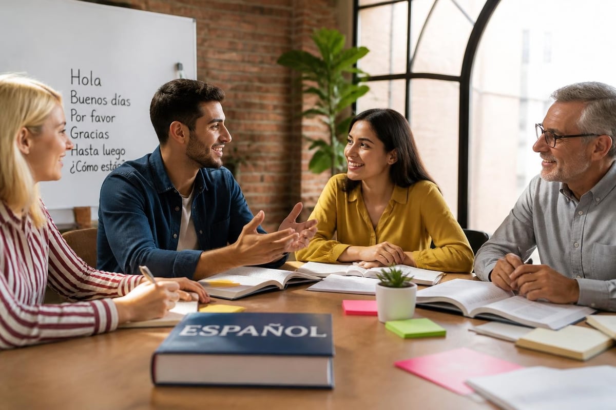 Spanish learning progression from beginner to advanced