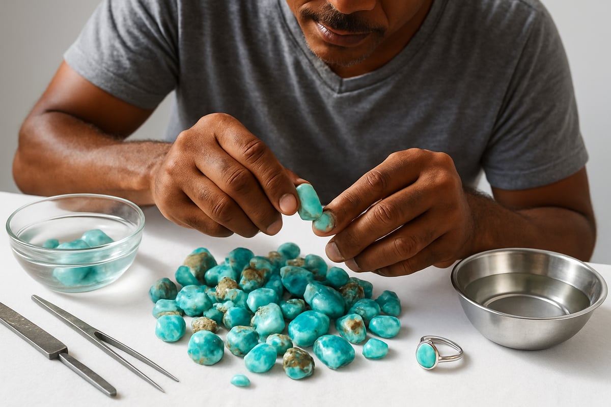 Processing and Grading Raw Larimar