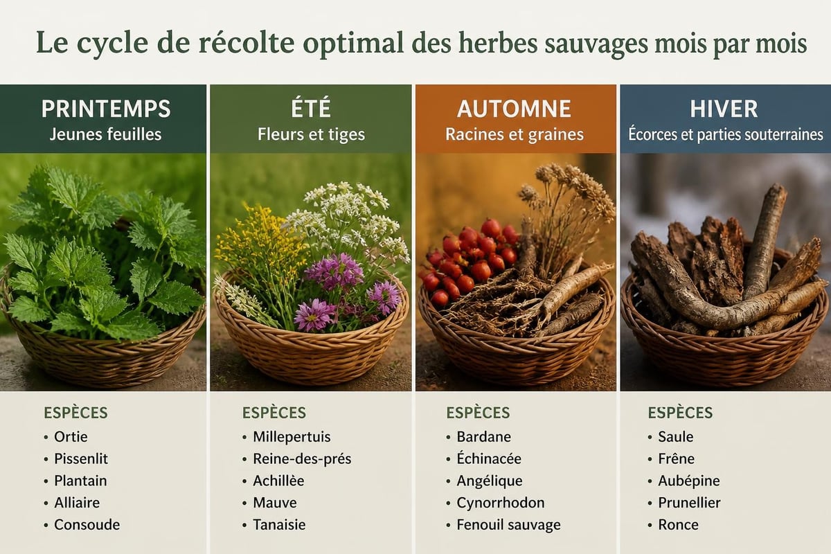 Calendrier annuel de récolte