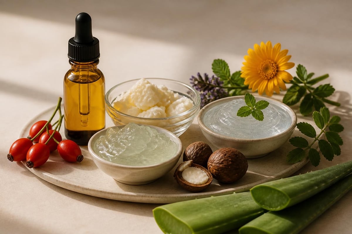 Natural vegan skincare ingredients