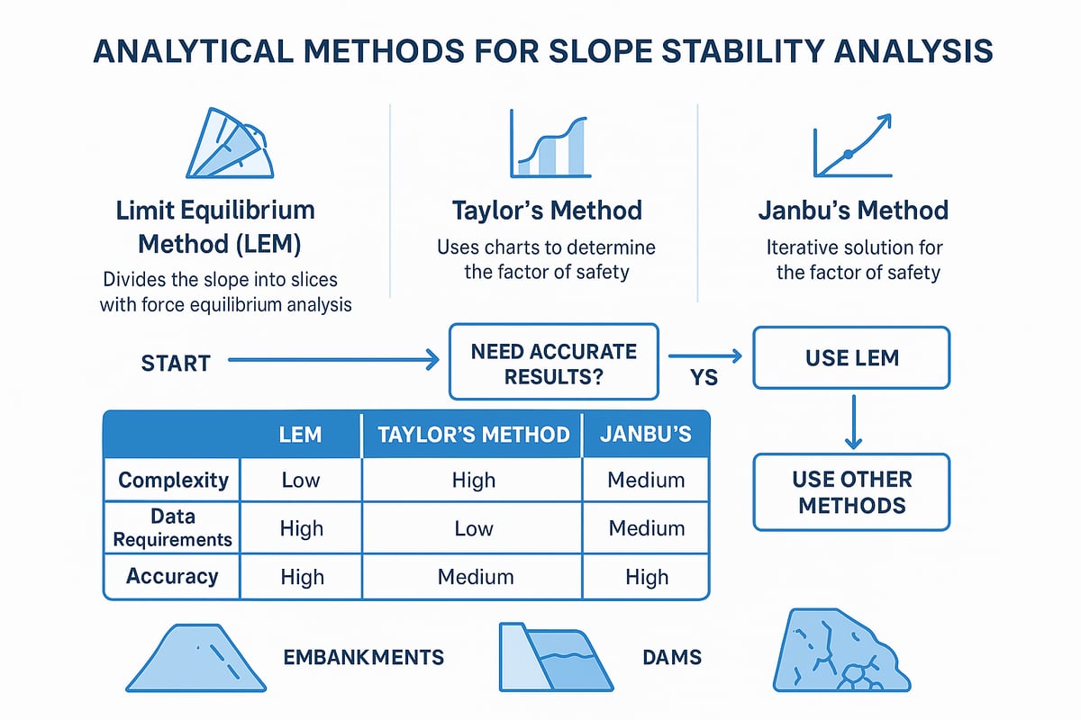 Analytical Methods for Slope Stability Assessment