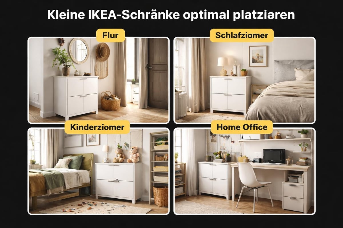 Raumplanung kleine Schränke