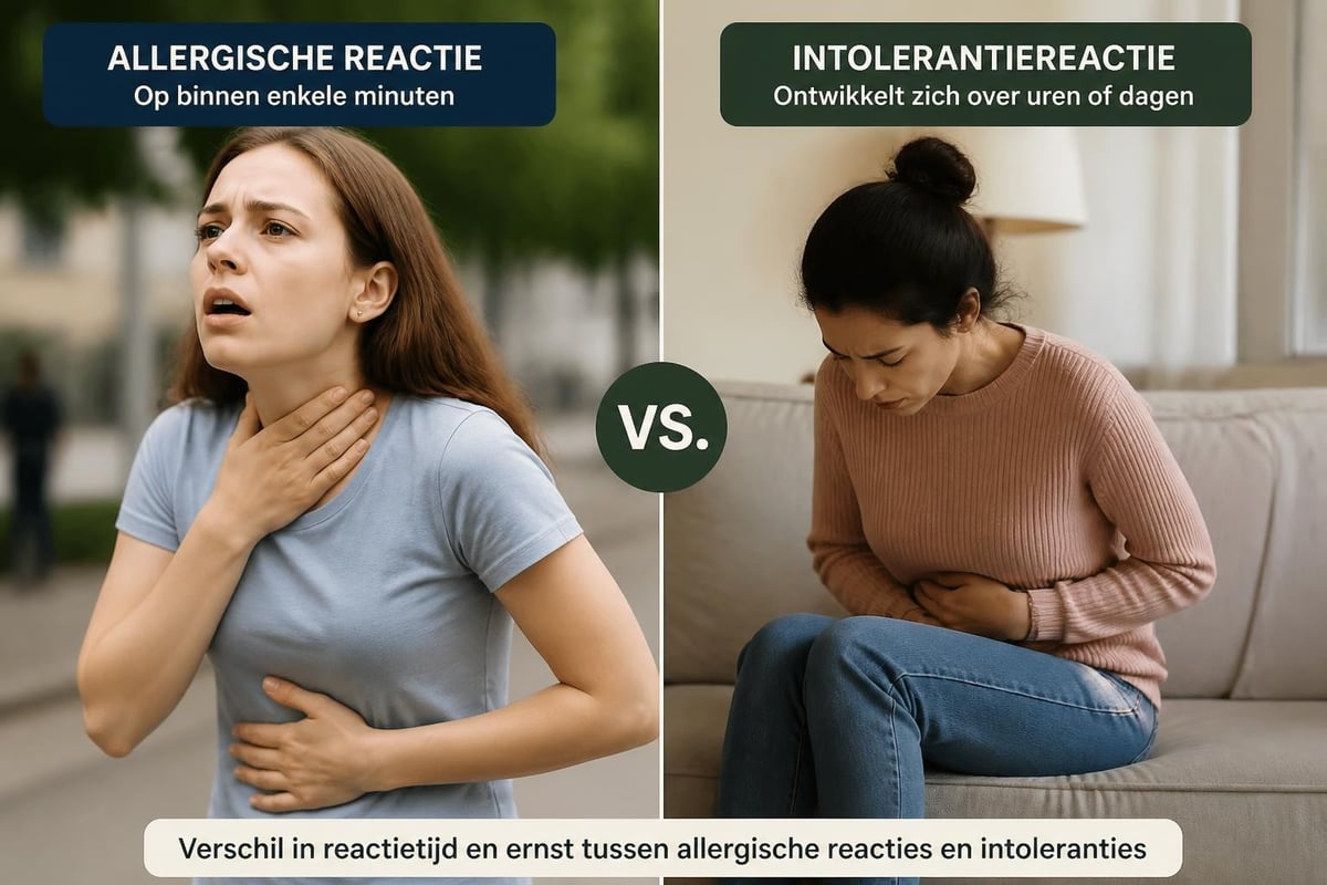 Vergelijking allergie en intolerantie