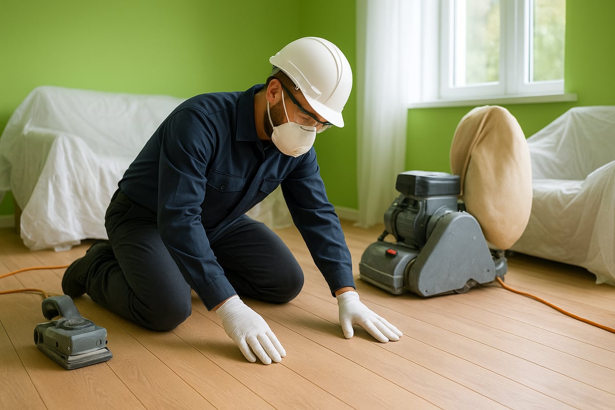 Préparer le Plancher et l’Espace Avant le Sablage