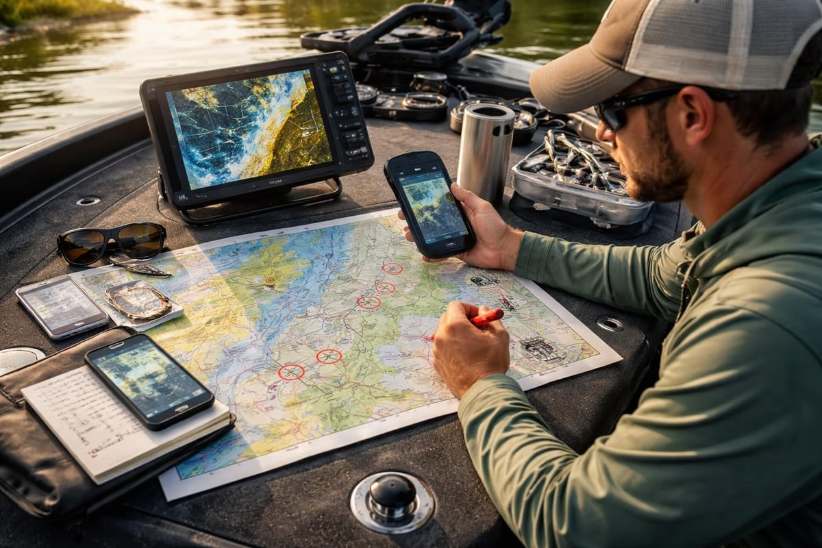Scouting fishing spots effectively