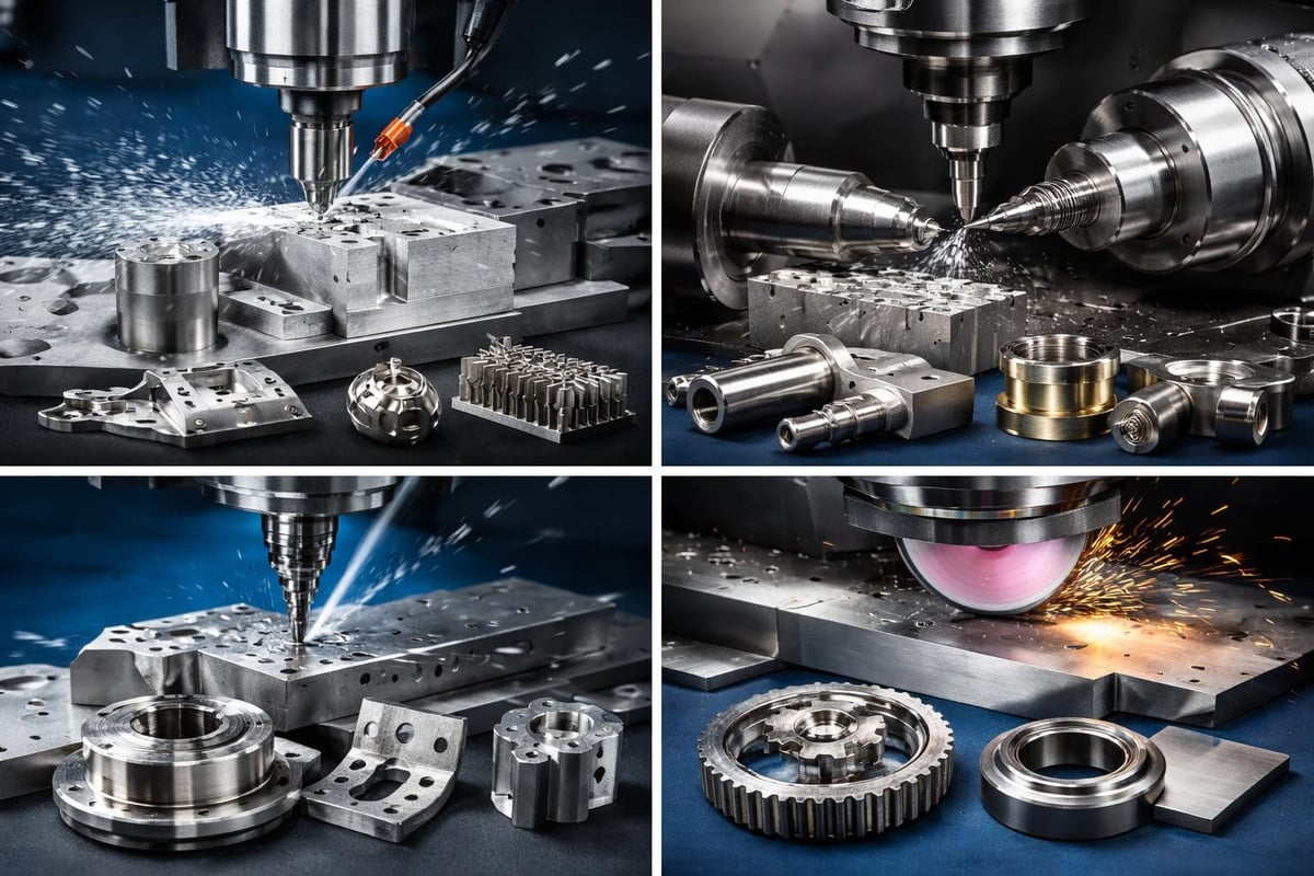 CNC machining process types