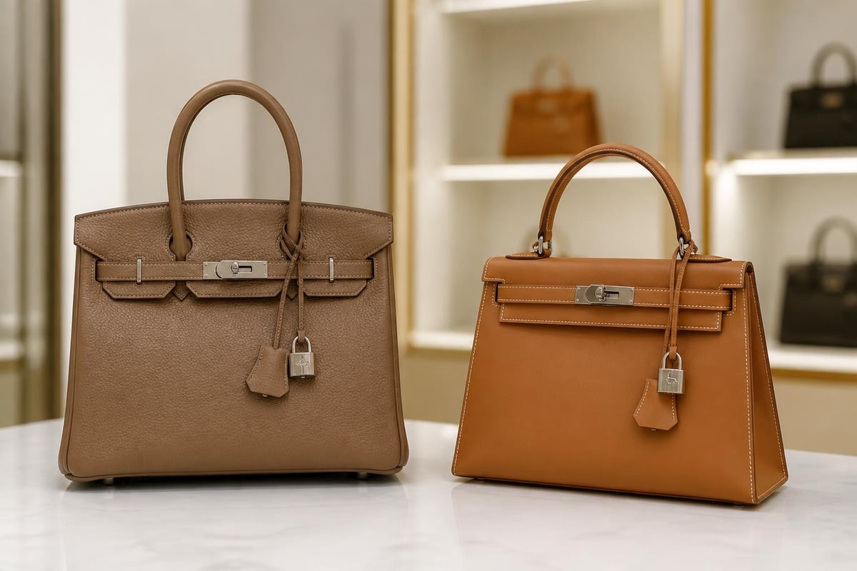 Hermès Birkin and Kelly bags comparison
