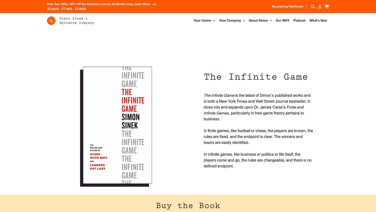 9 Essential Best Business Reads to Transform Your Career in 2026 - The Infinite Game by Simon Sinek