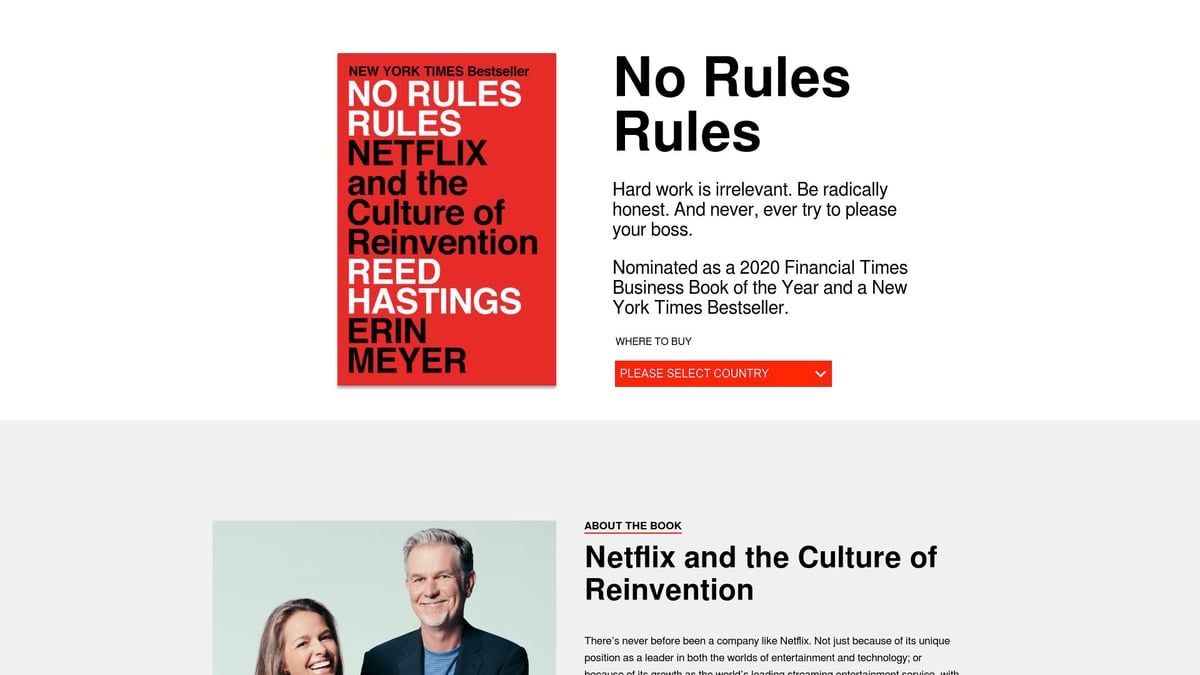 9 Essential Best Business Reads to Transform Your Career in 2026 - No Rules Rules: Netflix and the Culture of Reinvention by Reed Hastings & Erin Meyer