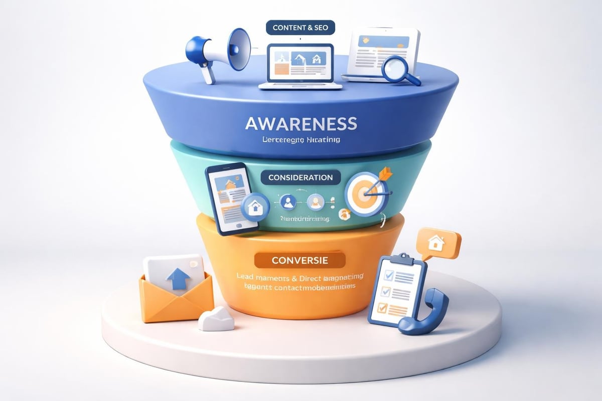 Digital marketing funnel for real estate
