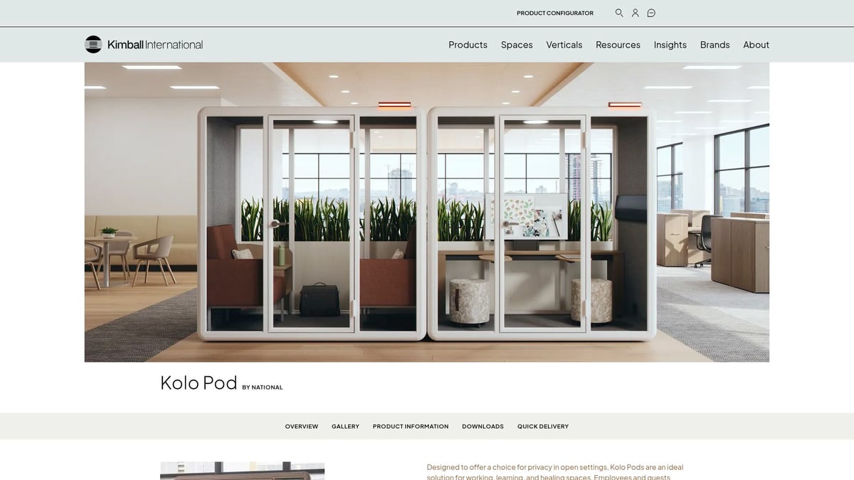 7 Best Office Phone Booths for Modern Workspaces in 2025 - Kolo Pod by National Office