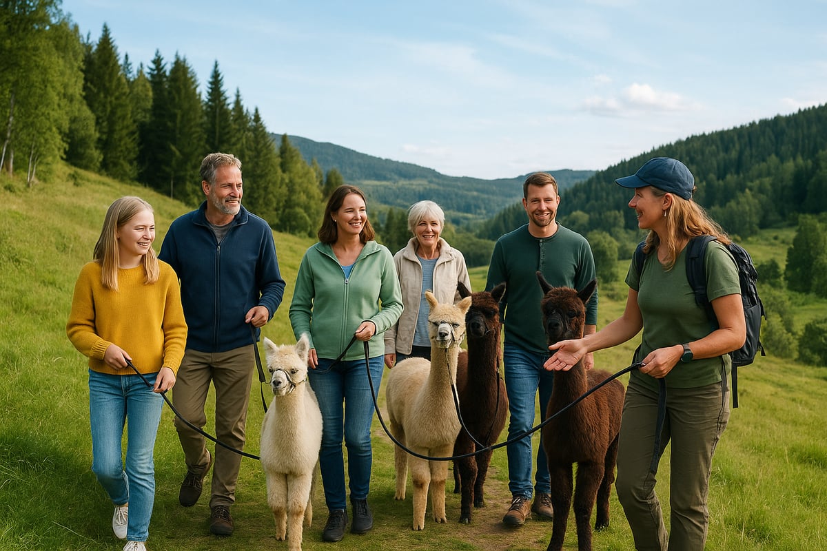 Alpakkavandring steg for steg: Slik foregår turen