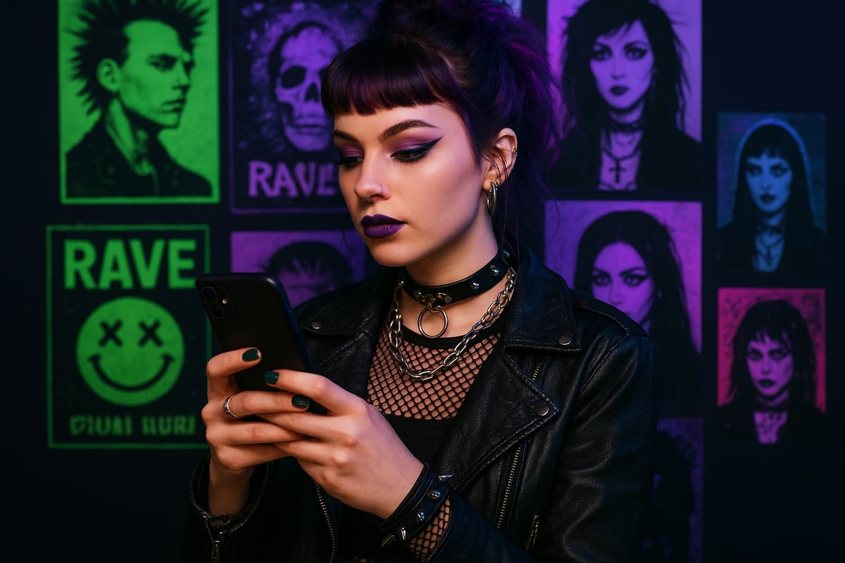 Inspiratiebronnen voor Punk Rave Looks