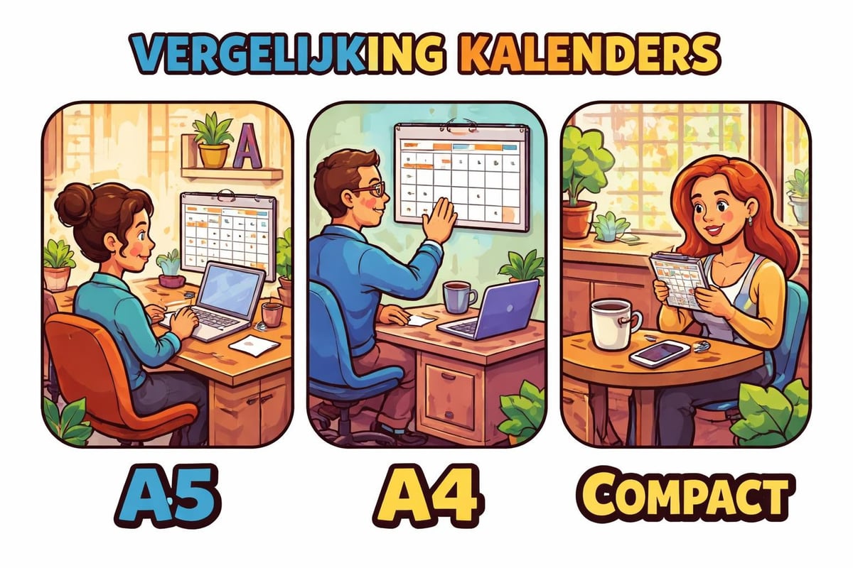 Bureaukalender formaten
