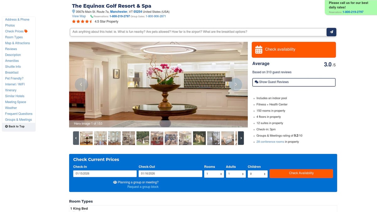 7 Top-Rated Hotels Bromley VT for a Memorable 2026 Stay - The Equinox Golf Resort & Spa