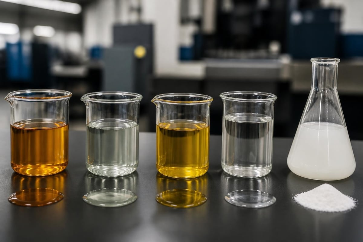 Machining coolant chemical components