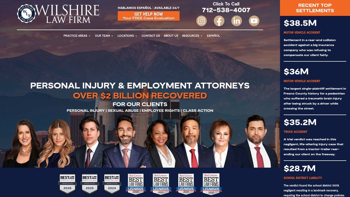 7 Essential Lawyers For Accidents Near Me to Know in 2026 - Wilshire Law Firm – California Accident Attorneys