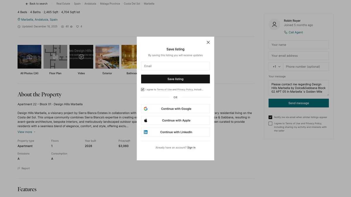 7 Best Luxury Apartments Spain Has to Offer in 2026 - Design Hills Marbella by Dolce & Gabbana, Marbella