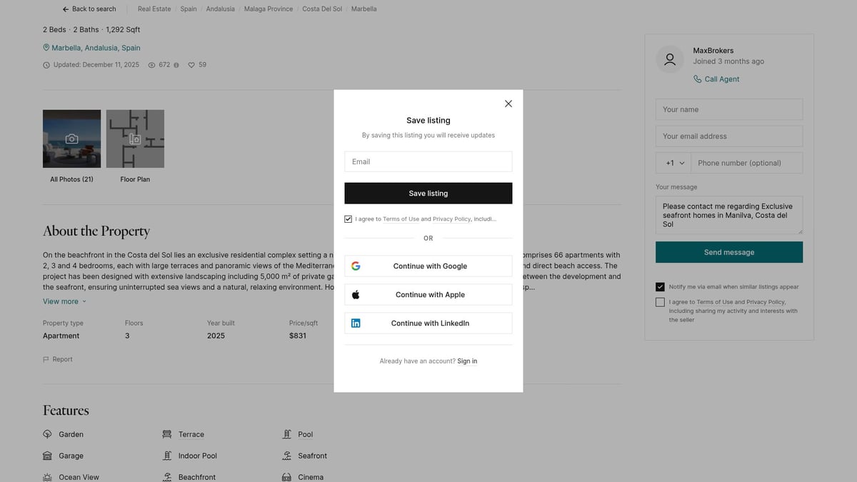 7 Best Luxury Apartments Spain Has to Offer in 2026 - Exclusive Seafront Homes, Manilva, Costa del Sol