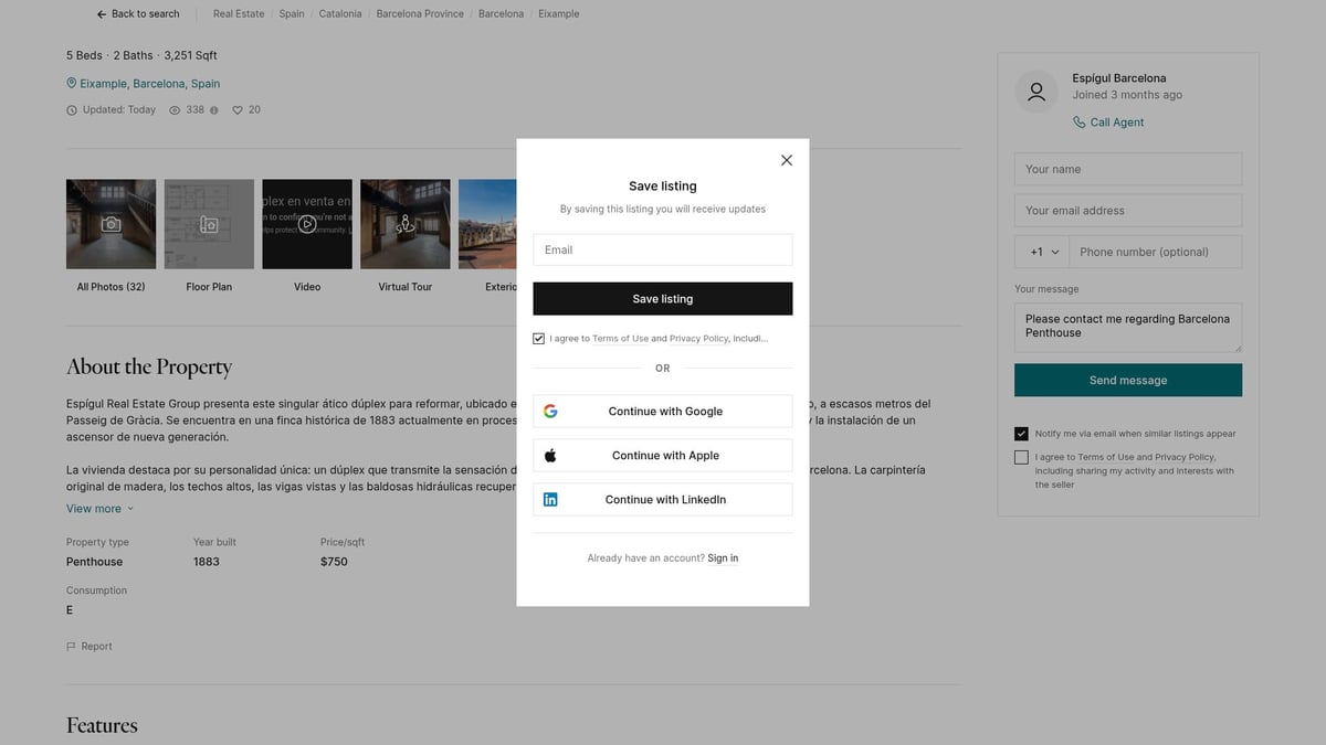 7 Best Luxury Apartments Spain Has to Offer in 2026 - Barcelona Penthouse, Eixample District
