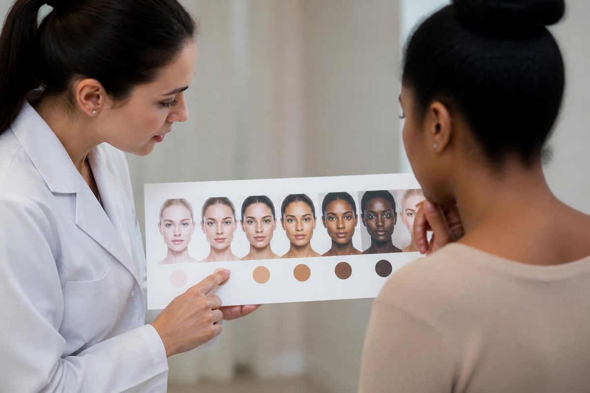 Fitzpatrick skin types and laser selection