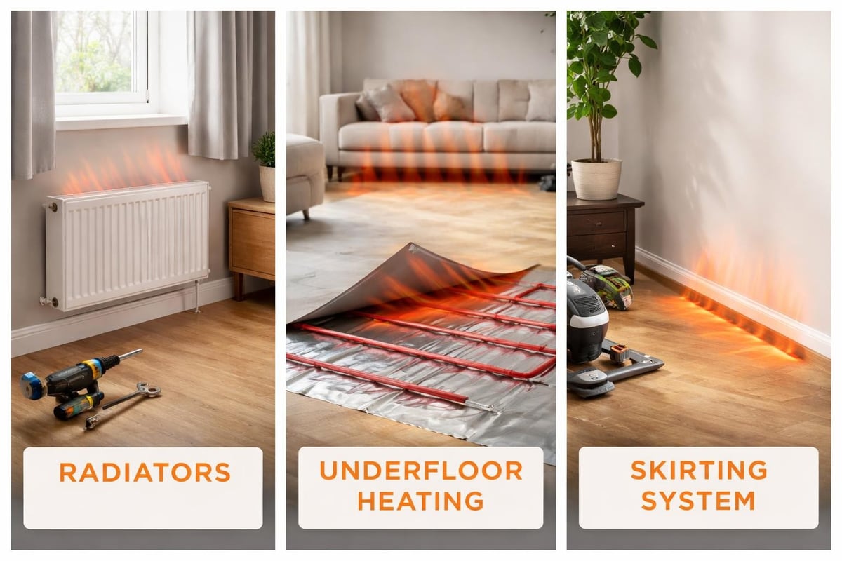 Heating emitter comparison