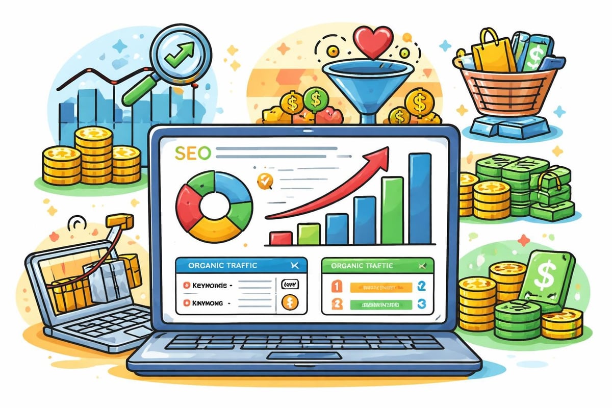 SEO metrics dashboard