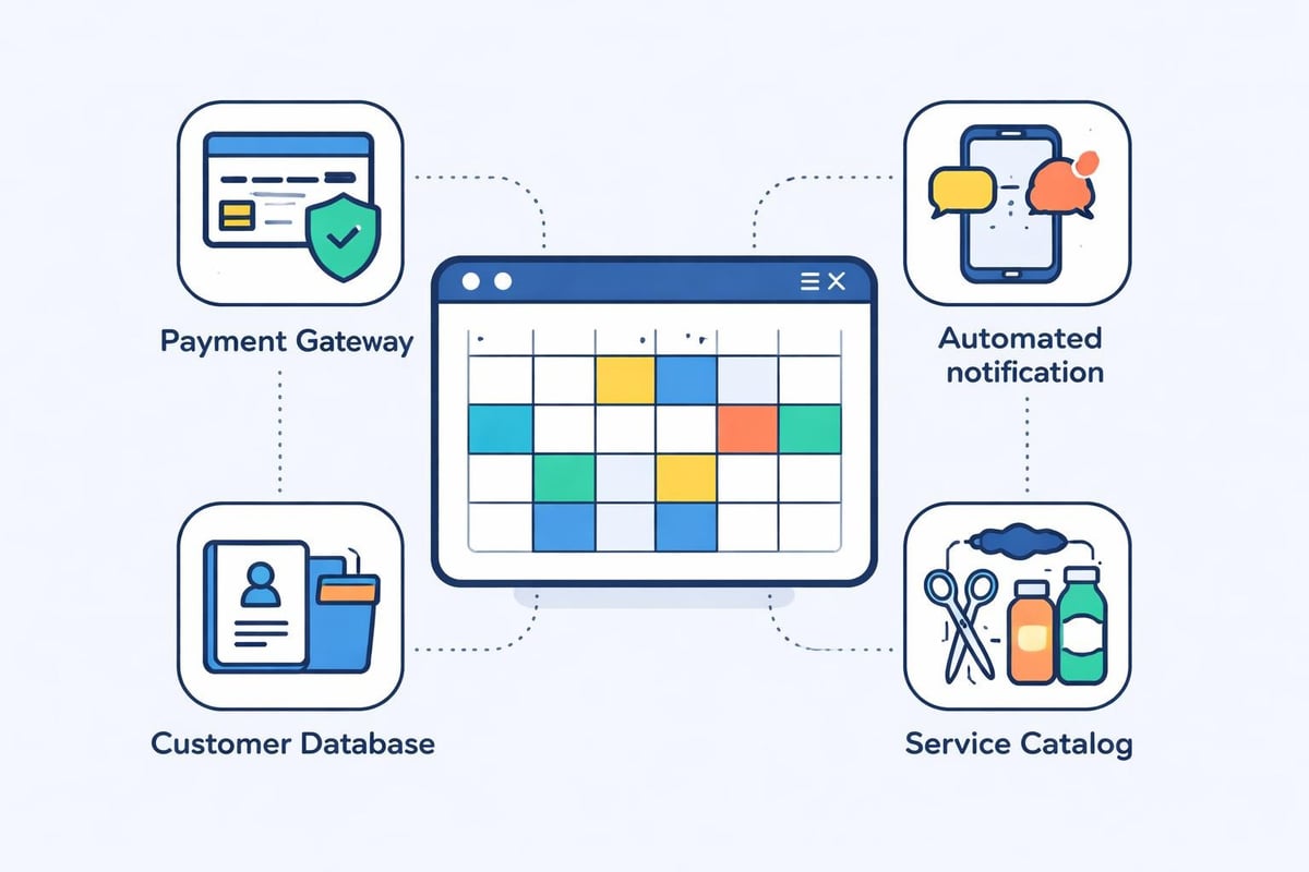 Essential booking website components
