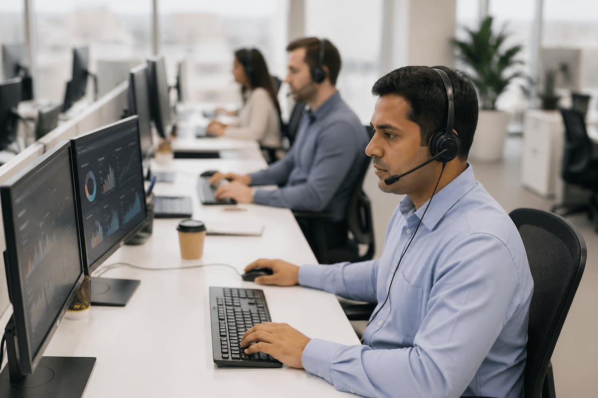 Call center service delivery model
