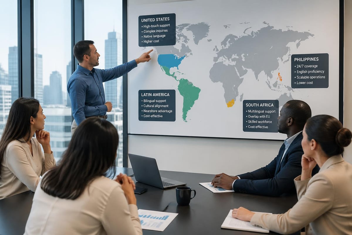 Global call center locations