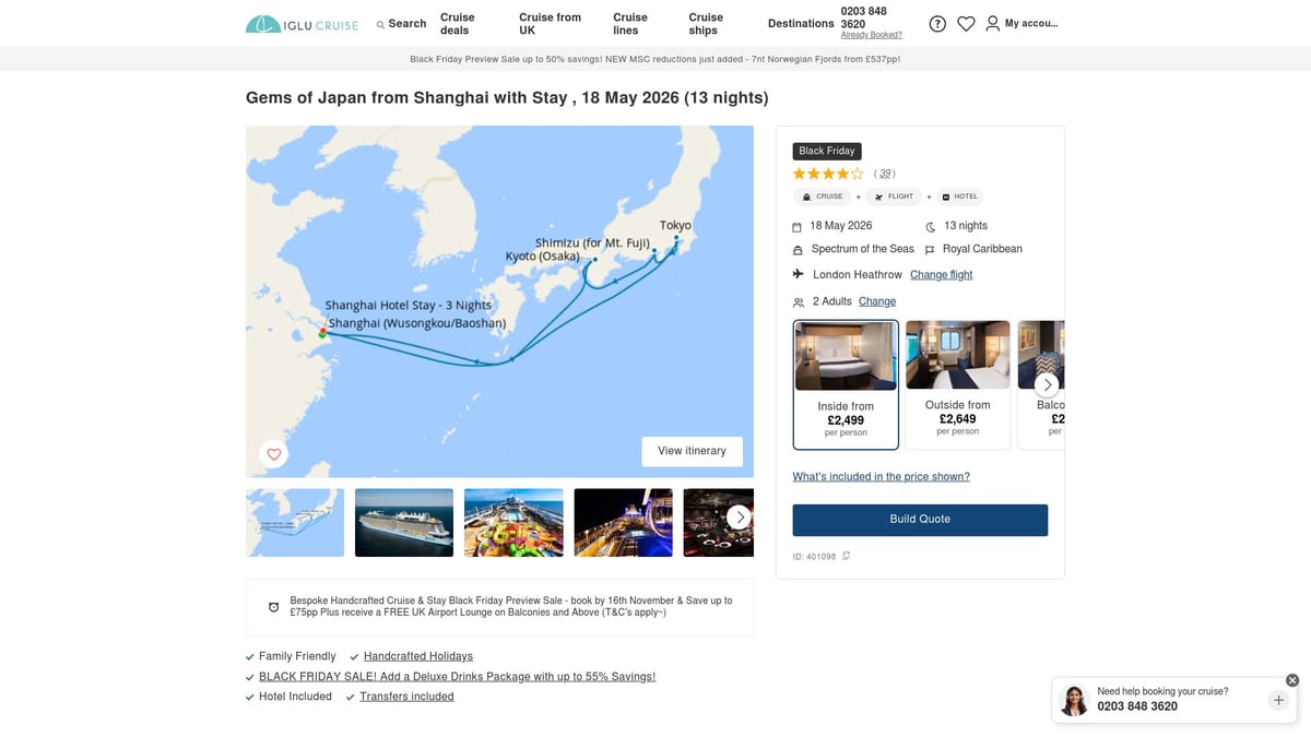 Top 7 Best Japan Cruises to Experience in 2025 - Royal Caribbean Spectrum of the Seas: Gems of Japan from Shanghai