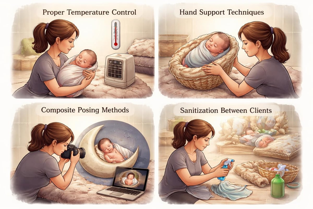 Safety protocols in newborn photography