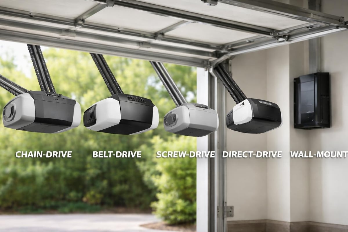 Garage door opener types