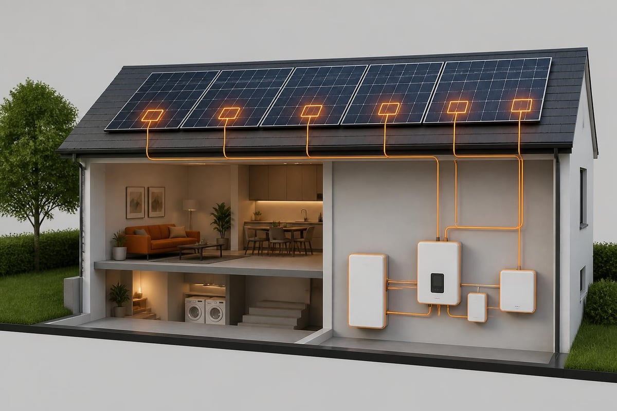 SolarEdge MLPE architecture diagram