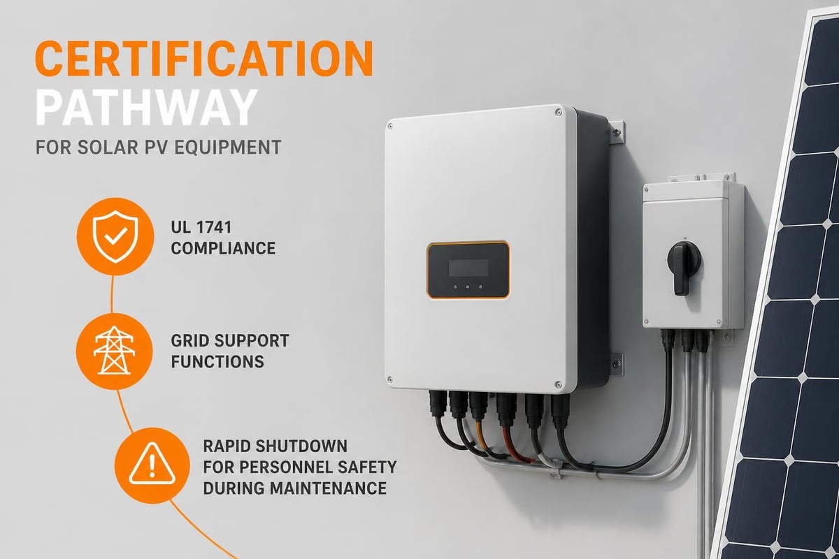 Solar safety certification requirements
