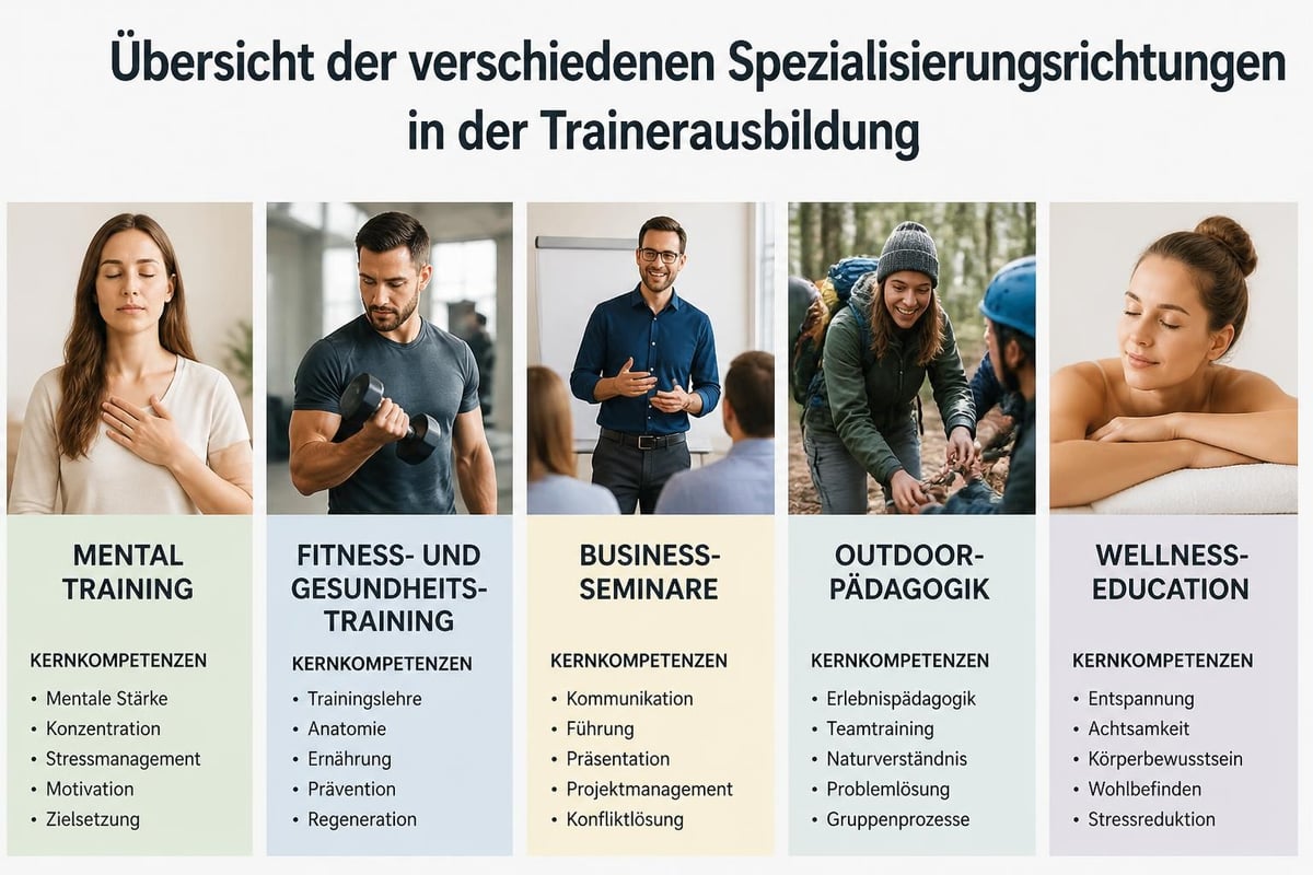 Spezialisierungsbereiche für Trainer